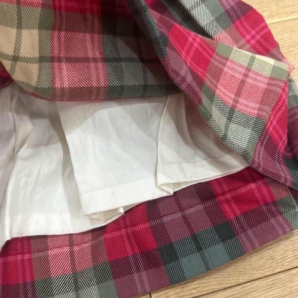 Papo d’anjo velvet Peter Pan holiday dress classic lined 4Y red/ pink/sage green - Picture 4 of 8